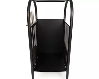 Дровница EVEREST H100-B-B черный (35*32*81см)
