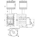 Печь для бани ASTON 12 с баком на трубе 50л Ø115 (AISI 439) (круглый)-1