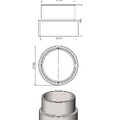 Чугунный переход Ø120-115 мм-2