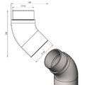 Чугунное колено дымохода Ø115 мм 45*-2
