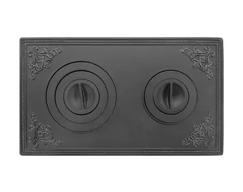 Плита Усиленная чугунная П2-710(В) (710х410) Антрацит